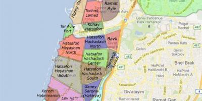 Tel Aviv neighborhoods map