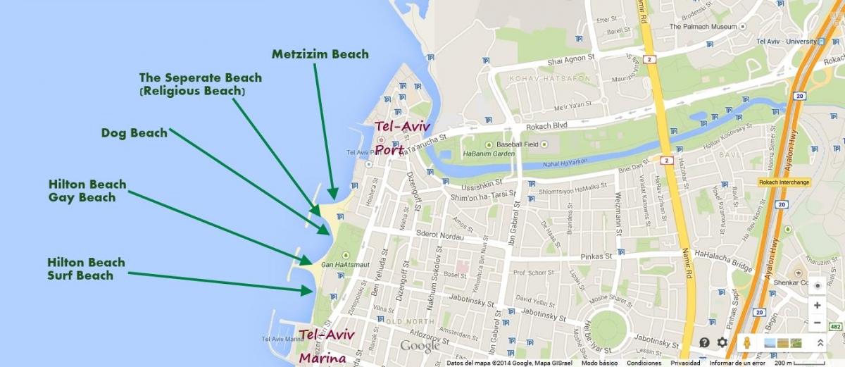 map of namal Tel Aviv