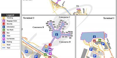 Ben gurion international airport map