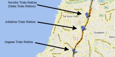 Map of sherut map Tel Aviv