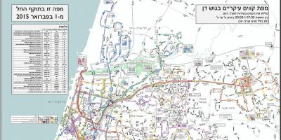 Tel Aviv bus routes map