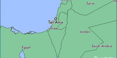 Tel Aviv on map